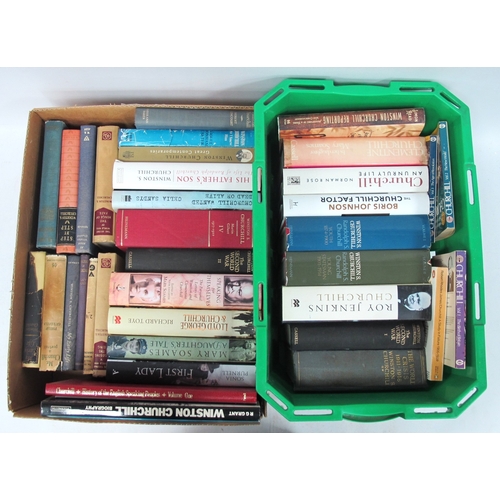 1200 - Winston Churchill Books by Him and About Him, including - Battle by Hugh Martin, Gollancz 1940, Robe... 