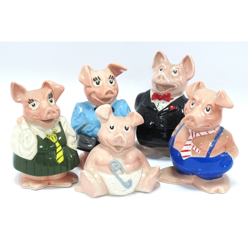 1326 - Set of Five Nat West Piggy Banks.