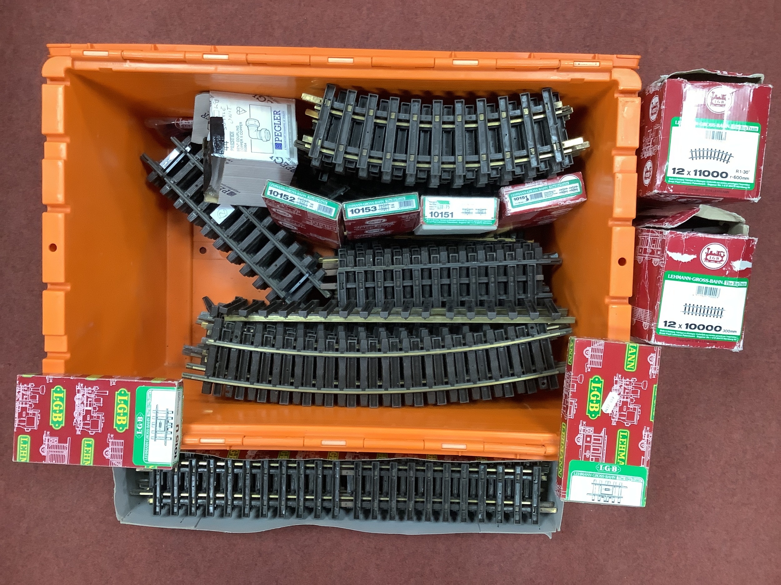 A Quantity of L.G.B 10mm 'G' Gauge Sectional Track, to include twelve ...