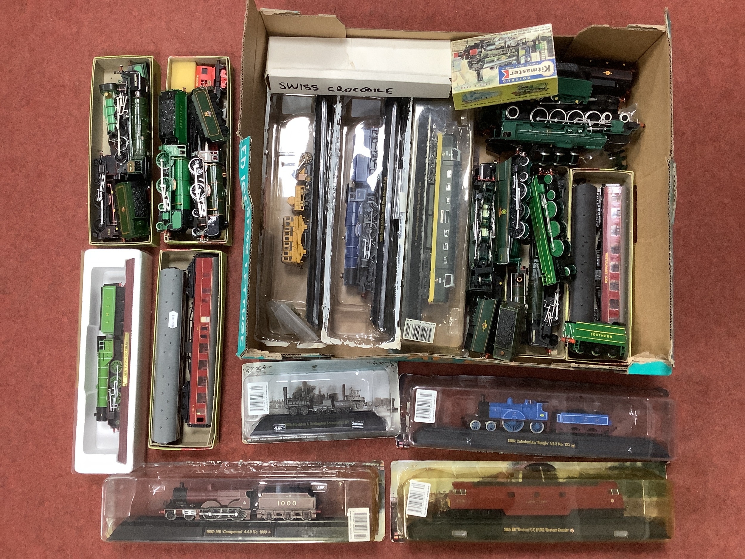 Eight 'OO' Gauge/4mm Locomotive Static Models, includes Stephensons ...