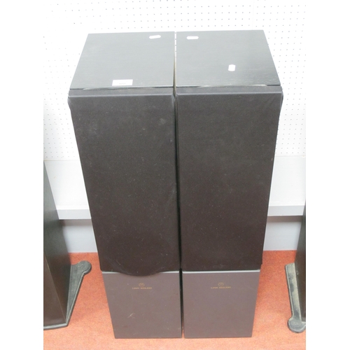 408 - A Pair of Linn Keilidh Floorstanding Passive Speakers, black wood cased, Untested. (2)