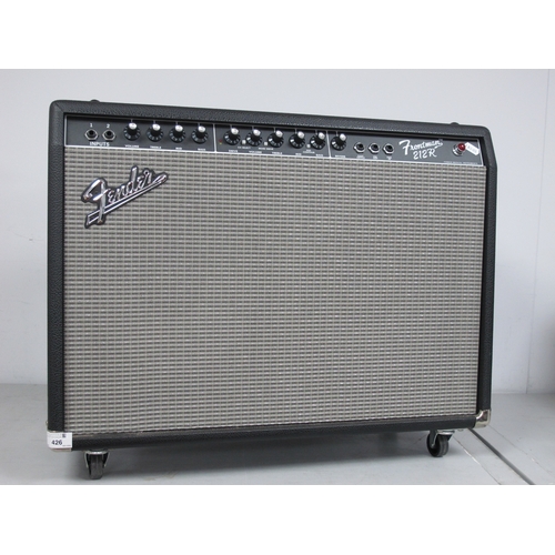 426 - Fender Frontman 212R Guitar Amplifier Combo, 2x12 100watt speakers 2 channel, with cable and pedal, ... 