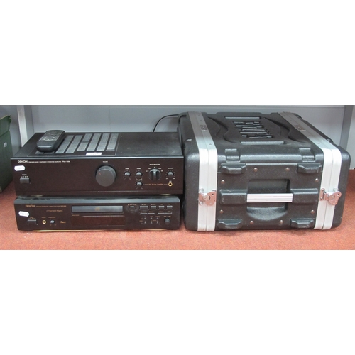 442 - Numark CDN77 USB MP3/CD player, housed in a Gator flight hard case, together with a Denon PMA-100M a... 