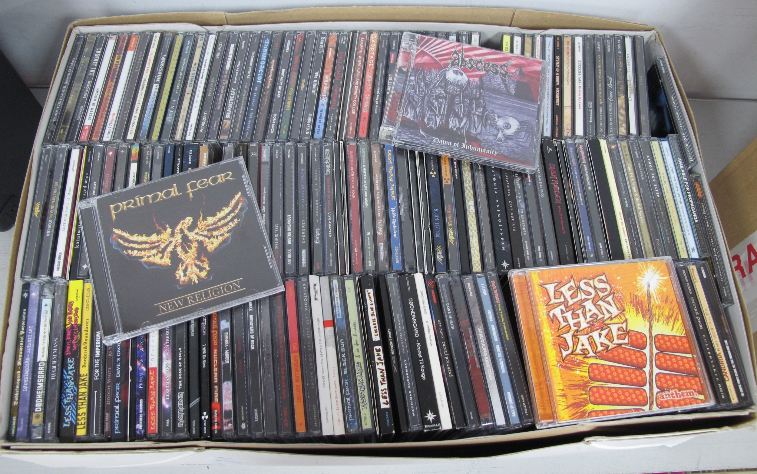 Lot of 150+ Rock and Heavy Metal CDs. To include-Primal Fear, Twelve ...