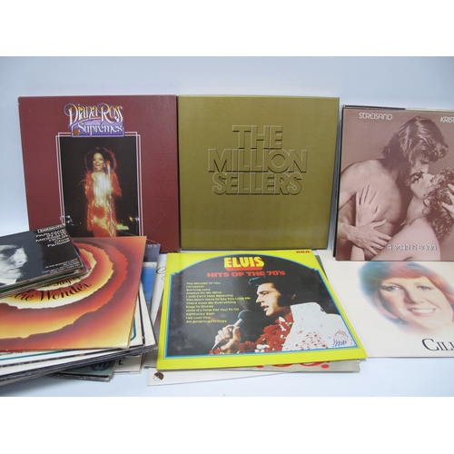 Lot of 30+ Vinyl LPs and 7