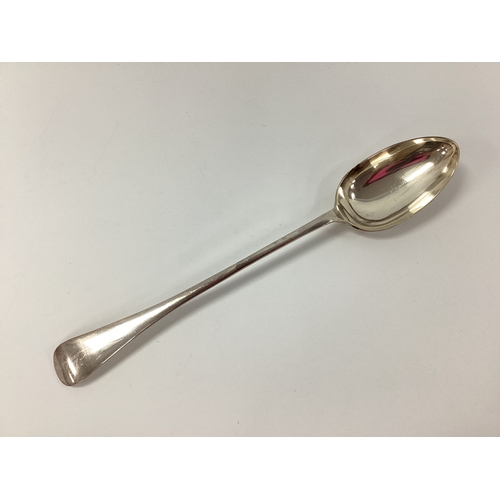 32 - A Hallmarked Silver Old English Pattern Basting Spoon, EV, Sheffield 1930, 33cm long (170grams).