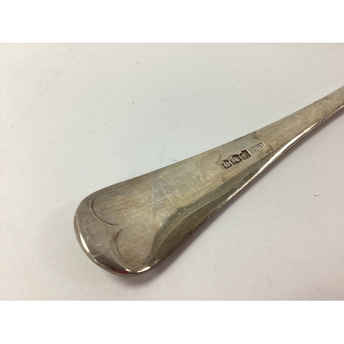 32 - A Hallmarked Silver Old English Pattern Basting Spoon, EV, Sheffield 1930, 33cm long (170grams).