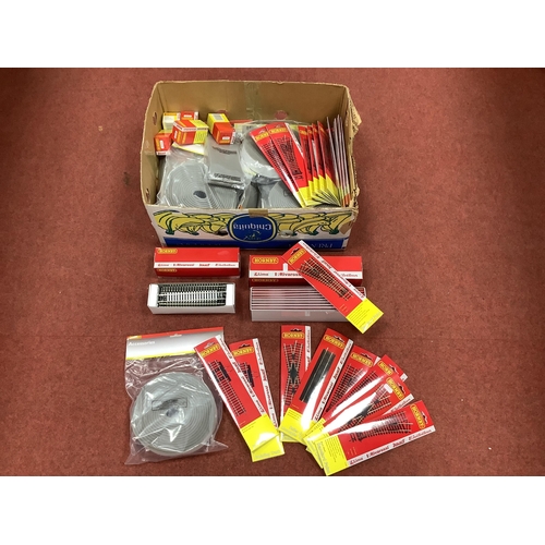 412 - A Quantity of Hornby 'OO' Gauge Model Railway Accessories, to include ten R8072 left hand standard p... 