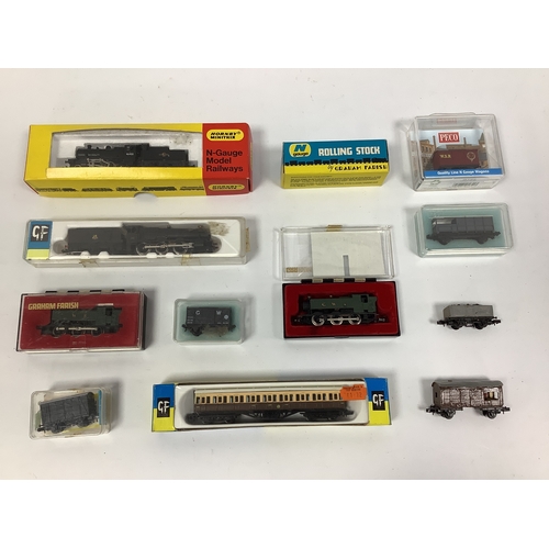 485 - Four boxed British N gauge locomotives: a Graham Farish 