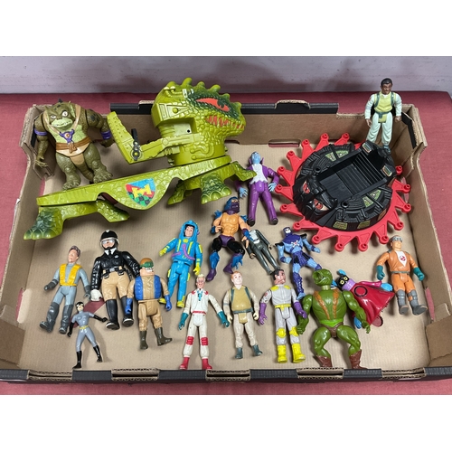 644 - A Quantity of 1980's and Later Plastic Action Figures and Vehicles, themes include Masters Of The Un... 