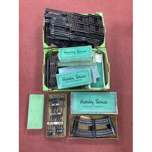 664A - A Large Quantity of Hornby 'O' Gauge Three Rail Electric Track, including hard to find double track ... 