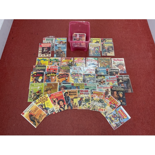 798 - Approximately Sixty Golden and Silver Age comics all with a Western theme by Marvel, Dell, Charlton,... 