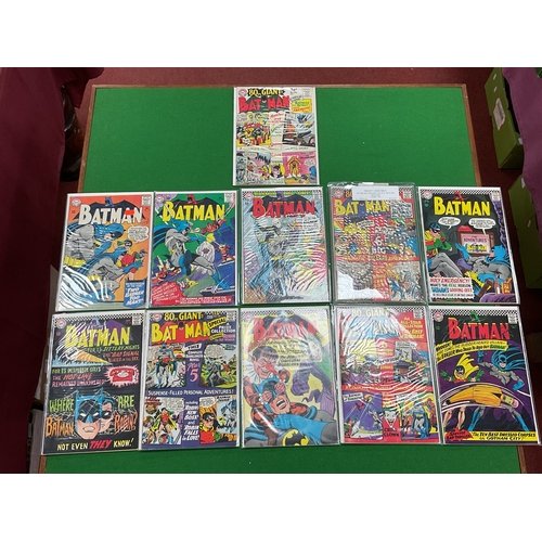853 - Eleven DC Batman Silver Age comics. Comprising of Issues #176, #177, #178, #180, #182, #183 Key Issu... 