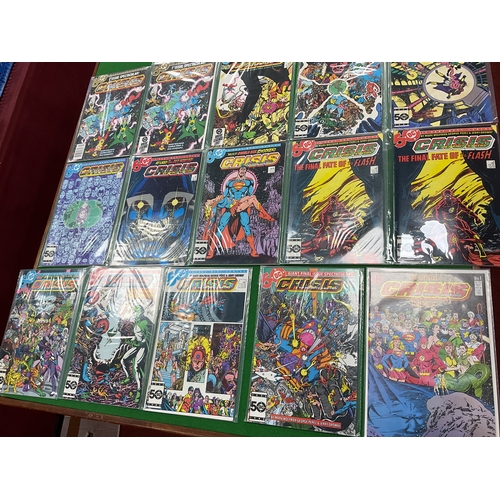 859 - A complete set of 12 Crisis On Infinite Earths comics by DC. Comprising of issues #1- #12. Together ... 