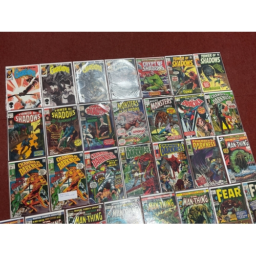 894 - Twenty Nine Marvel mostly Silver and Bronze Age horror themed comics. Including Fear #1 (Kirby art),... 