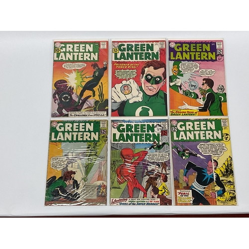 901 - Six Silver Age DC Green Lantern Comics. Comprising of issues #8 Key issue First appearances of Pol M... 