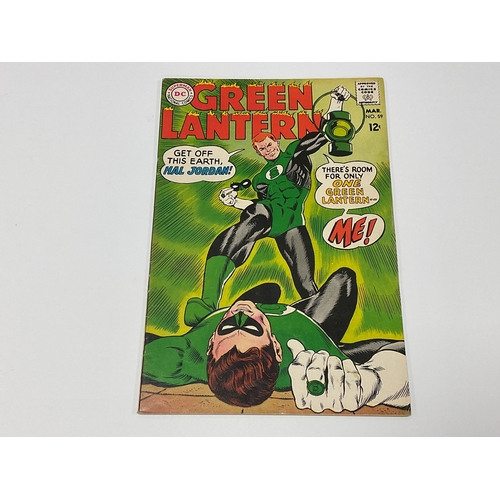 954 - Green Lantern #59 by DC comics, 12 cents (1968). Key issue First appearance of Guy Gardner. Faults i... 