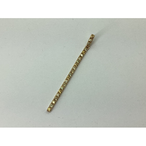 66 - A Modern Stone Set Elongated Drop Pendant, of uniform design, claw set throughout, 6.4cm long, stamp... 