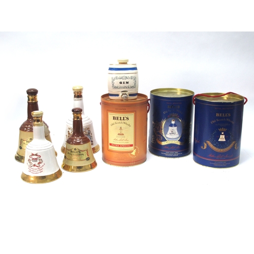 Whisky - Seven Bell's Commemorative Bell Whisky Decanters, assorted ...