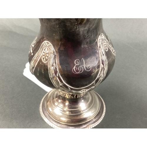 11 - George III Hallmarked Silver Miniature Jug, London 1775, initialled 
