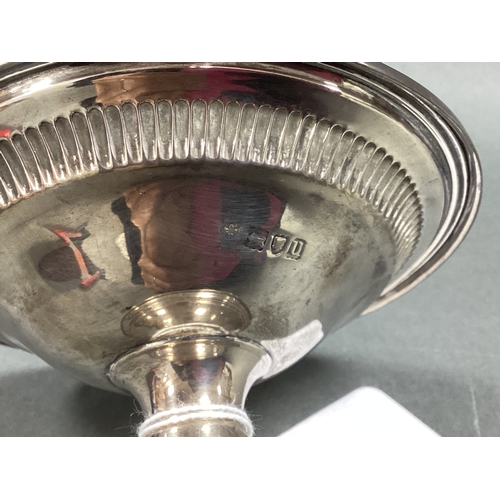 30 - A Hallmarked Silver Pedestal Bonbon Dish, rim 10.9cm diameter.