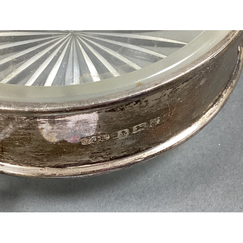 36 - A Hallmarked Silver Dish Ring, of plain design, to three raised feet, E J Houlston Ltd, London, with... 