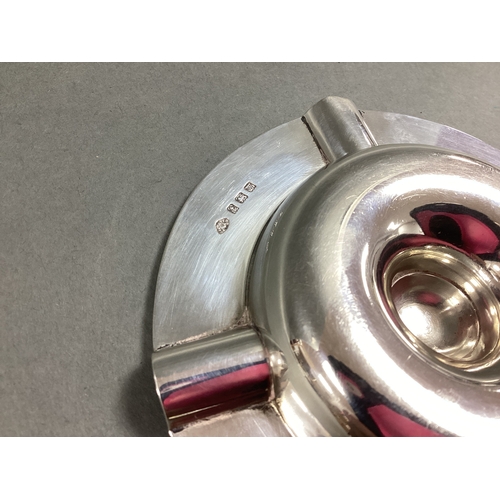 51 - A Hallmarked Silver Ashtray, Adie Bros Ltd, Birmingham 1946, of celtic 