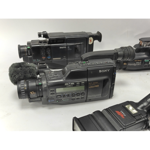 1039 - Video Camcorders to include Sony Video Hi8 Handycam CCD-V800E, Sony Handycam Video Hi8 CCD-TR780E PA... 