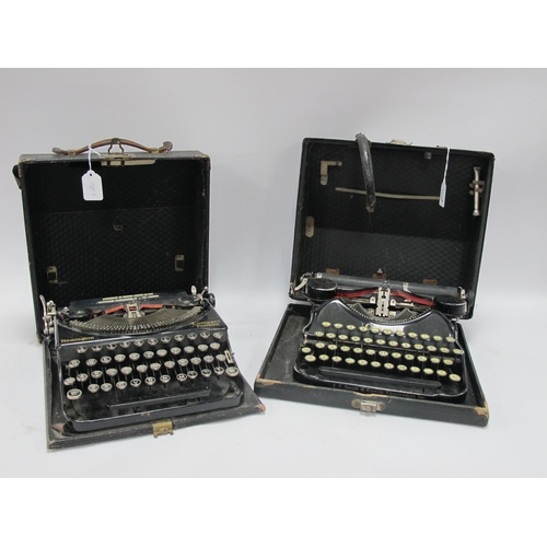 1442 - Corona & Remington Portable Typewriters. (2).