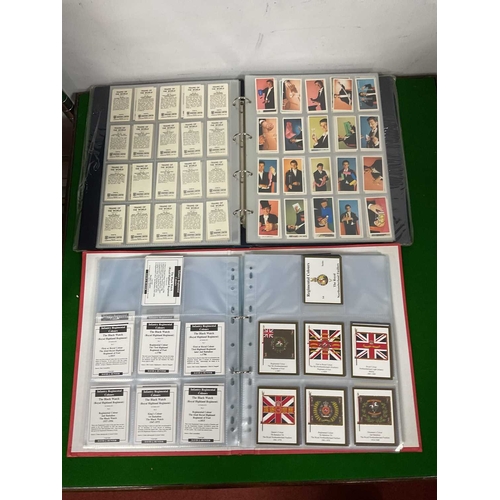 499 - Twelve Albums of Trade Cards, including Buffy, David J Hunter Infantry Regimental Colours, Sweetule,... 