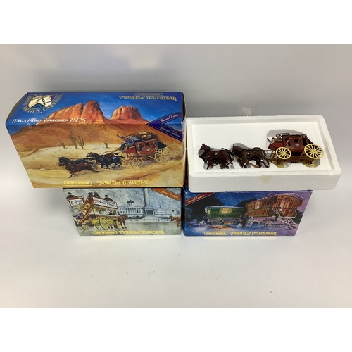 523 - Three Matchbox Models Of Yesteryear Heritage Horse Drawn Collection Diecast models, comprising of #Y... 