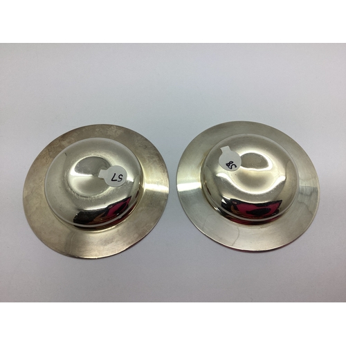 A Pair of Hallmarked Silver 'Armada' Trinket Dishes, RC, London 1970 ...