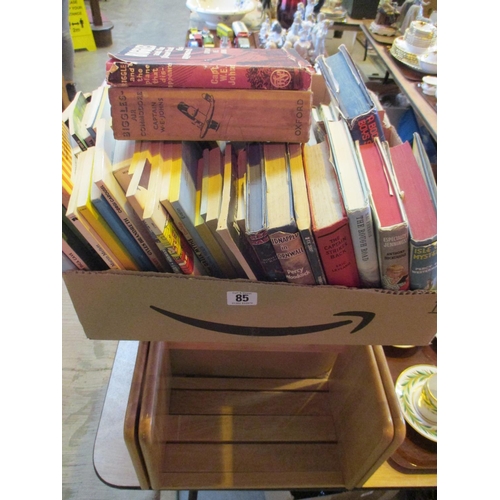 85 - Two Biggles Books, Various Others, Book Stand, Lamp Shade etc