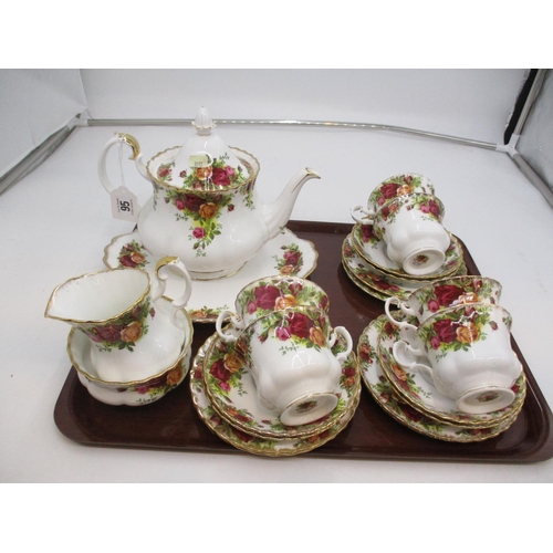 95 - Royal Albert Old Country Roses 22 Piece Tea Set