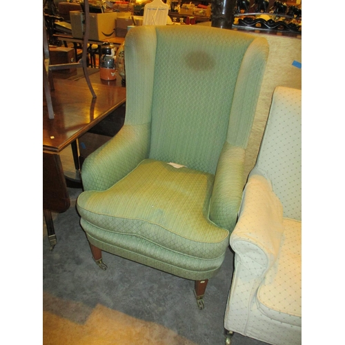 777 - Georgian Style Wing Back Easy Chair