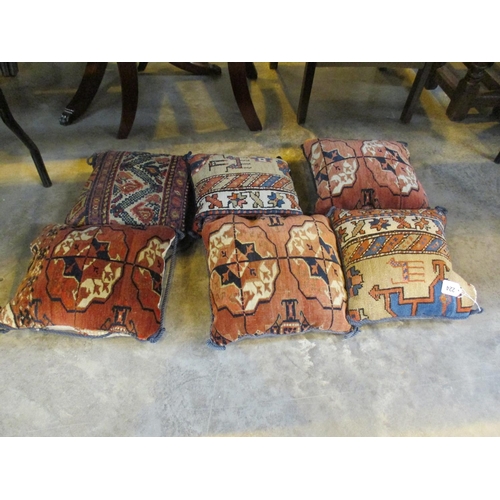 Six Persian Rug Cushions