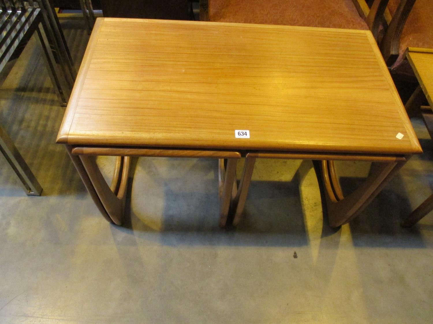 Mid 20th Century Sunelm Teak Nest of Tables, 81x46cm