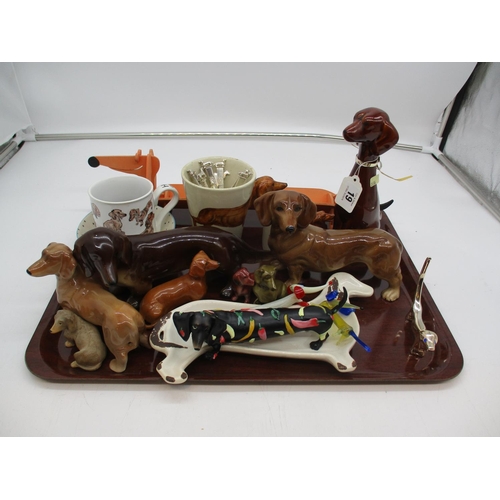 19 - Collection of Dachshund Figures etc