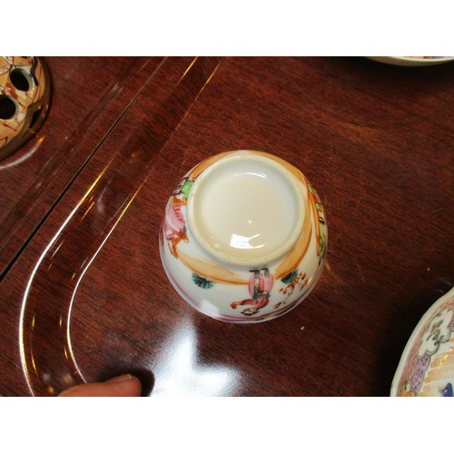 11 - Two Antique Chinese Porcelain Tea Bowls and 5 Saucers