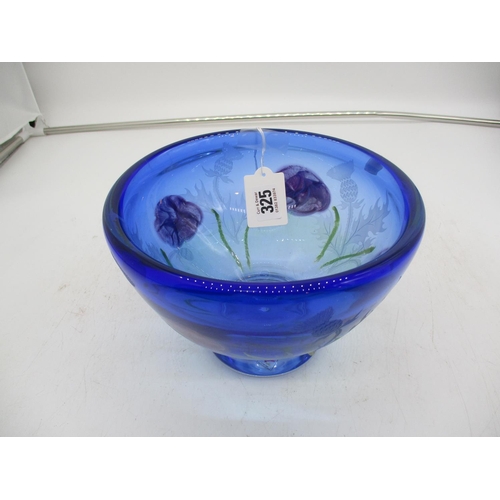 Caithness Glass Bank of Scotland Tercentenary Commemorative Bowl, 21cm ...