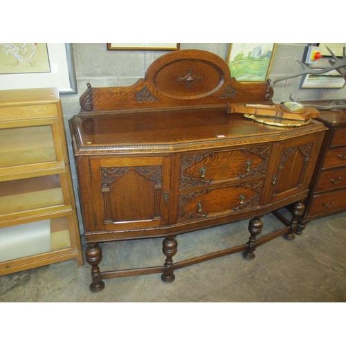 70 - 1920's Oak Sideboard, 153cm