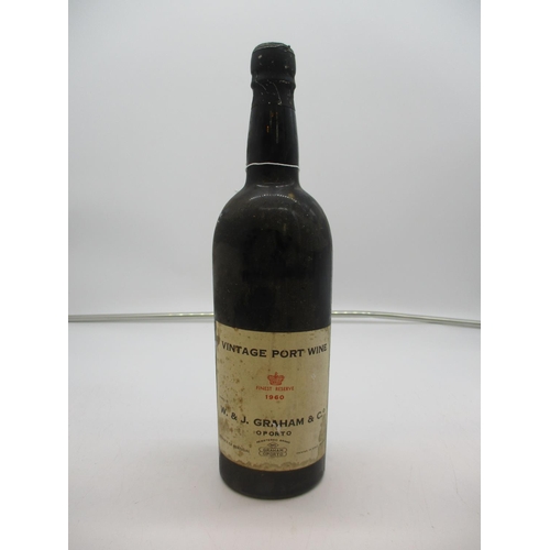 10 - W & J Graham & Co Vintage Port Wine 1960
