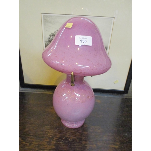 150 - Monart Style Glass Mushroom Lamp