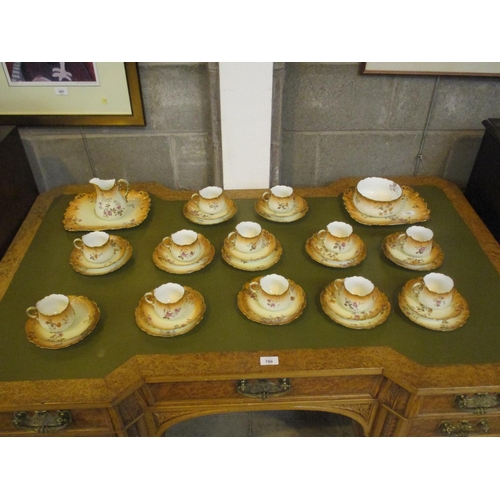 152 - Limoges France Porcelain 46 Piece Tea Set