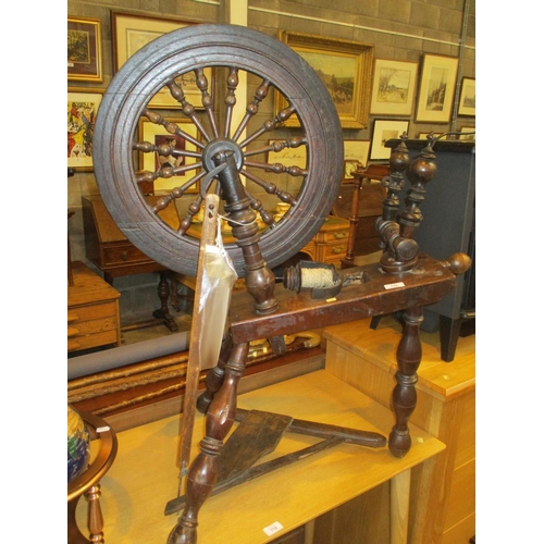 170 - Turned Wood Spinning Wheel