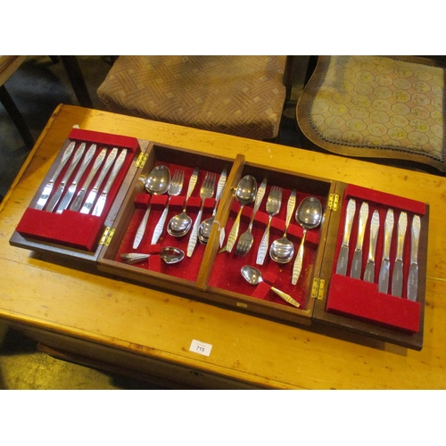 185 - Mid 20th Century Canteen of Savoy Staybrite Cutlery