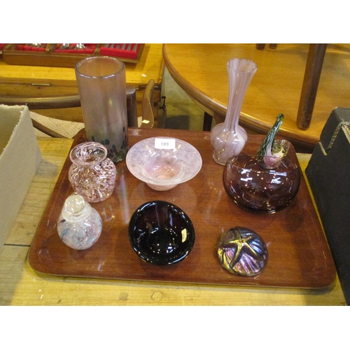 189 - Maltese Glass Vase and Other Glass