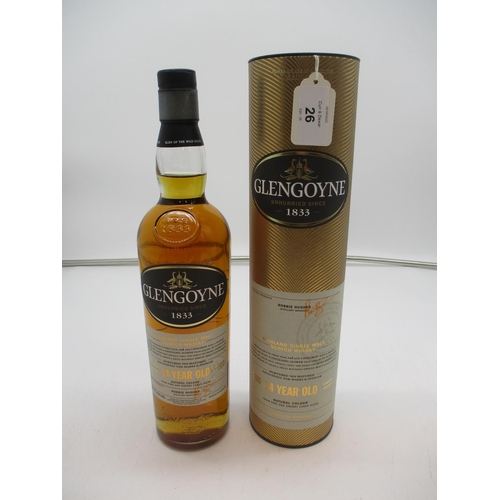26 - Glengoyne 14 Year Old Single Malt Whisky