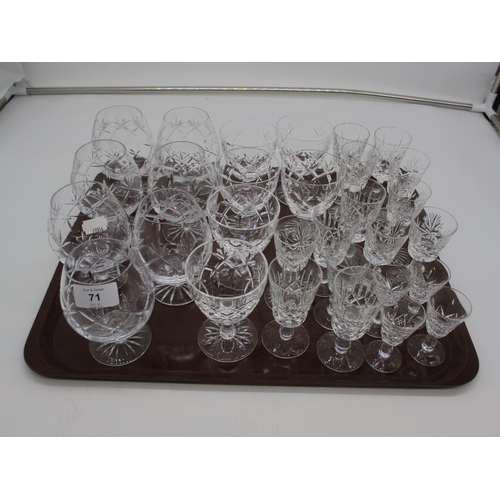 71 - Selection of Crystal Wine Glasses etc