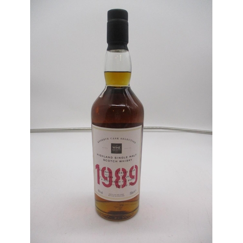 9 - The Wine Society Reserve Cask Selection Highland Single Malt Scotch Whisky 1989 No. 505 0f 2064